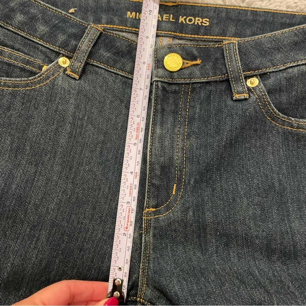 EUC Michael Kors Jeans Womens Dark Blue Izzy Skinny Jeans Size 6P Designer - Picture 8 of 9